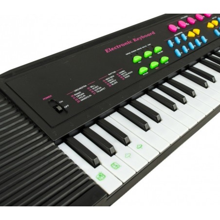 100380 Clavier électonique jouet avec microphone 44 touches et bases rythmiques