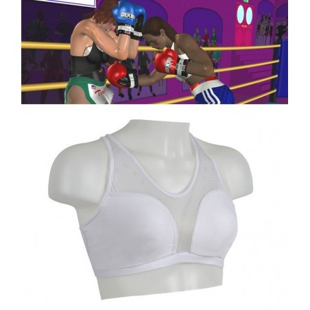 Top dossard -brassiere de coton élastique avec gardes amovibles pour le sport