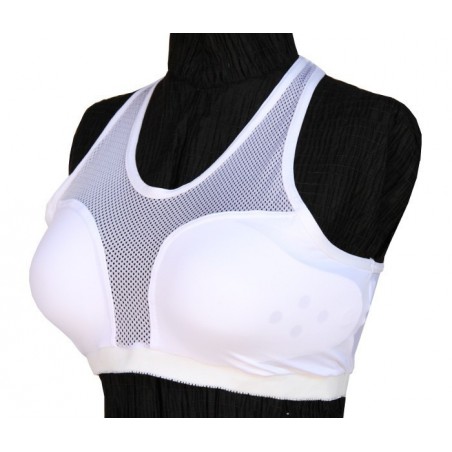 Top dossard -brassiere de coton élastique avec gardes amovibles pour le sport