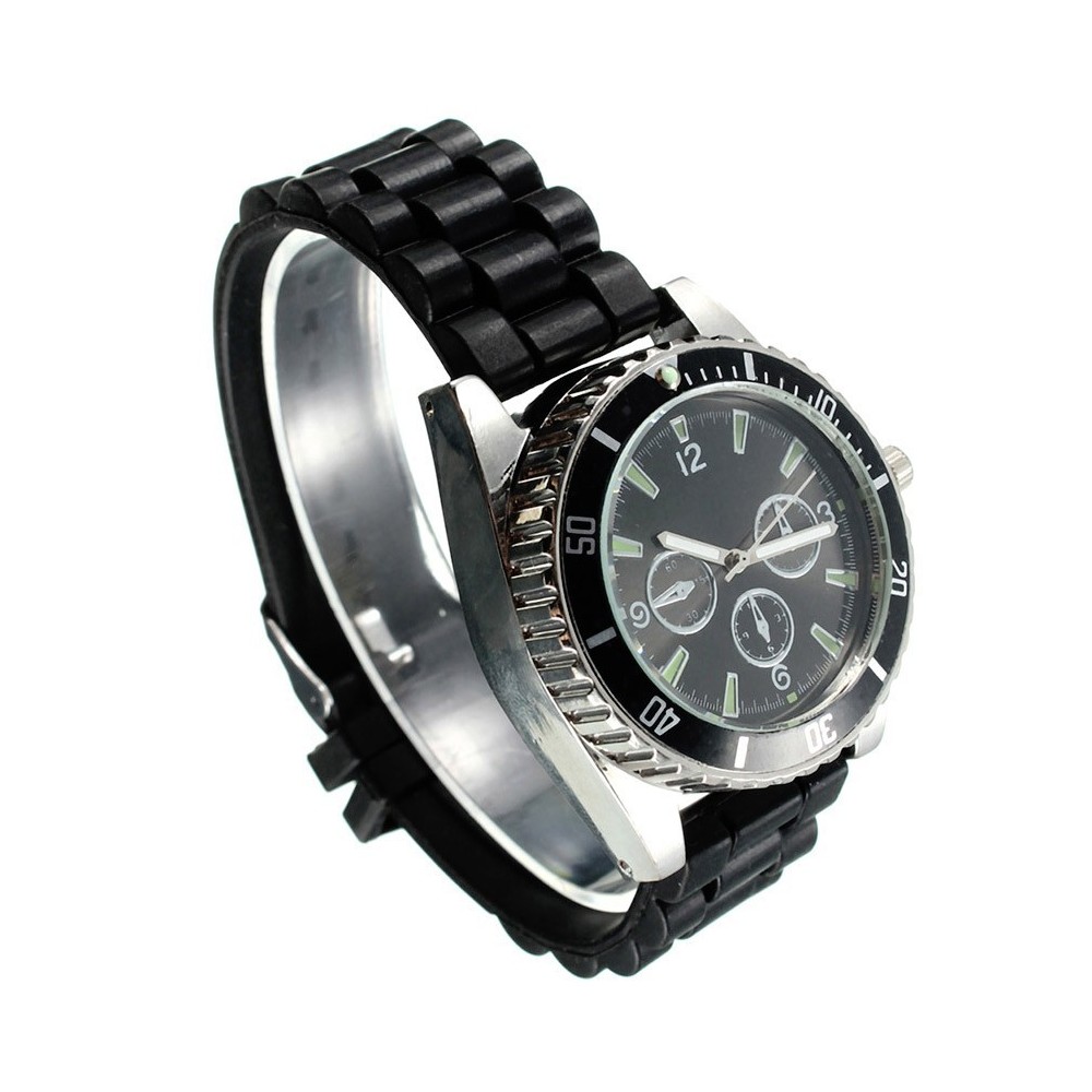 4483 Montre GRINDER avec broyeur à tabac et bracelet en silicone