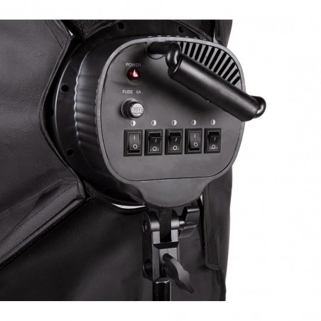 4499 deux stands avec 10 lampes de 45 W et une enceinte confortable