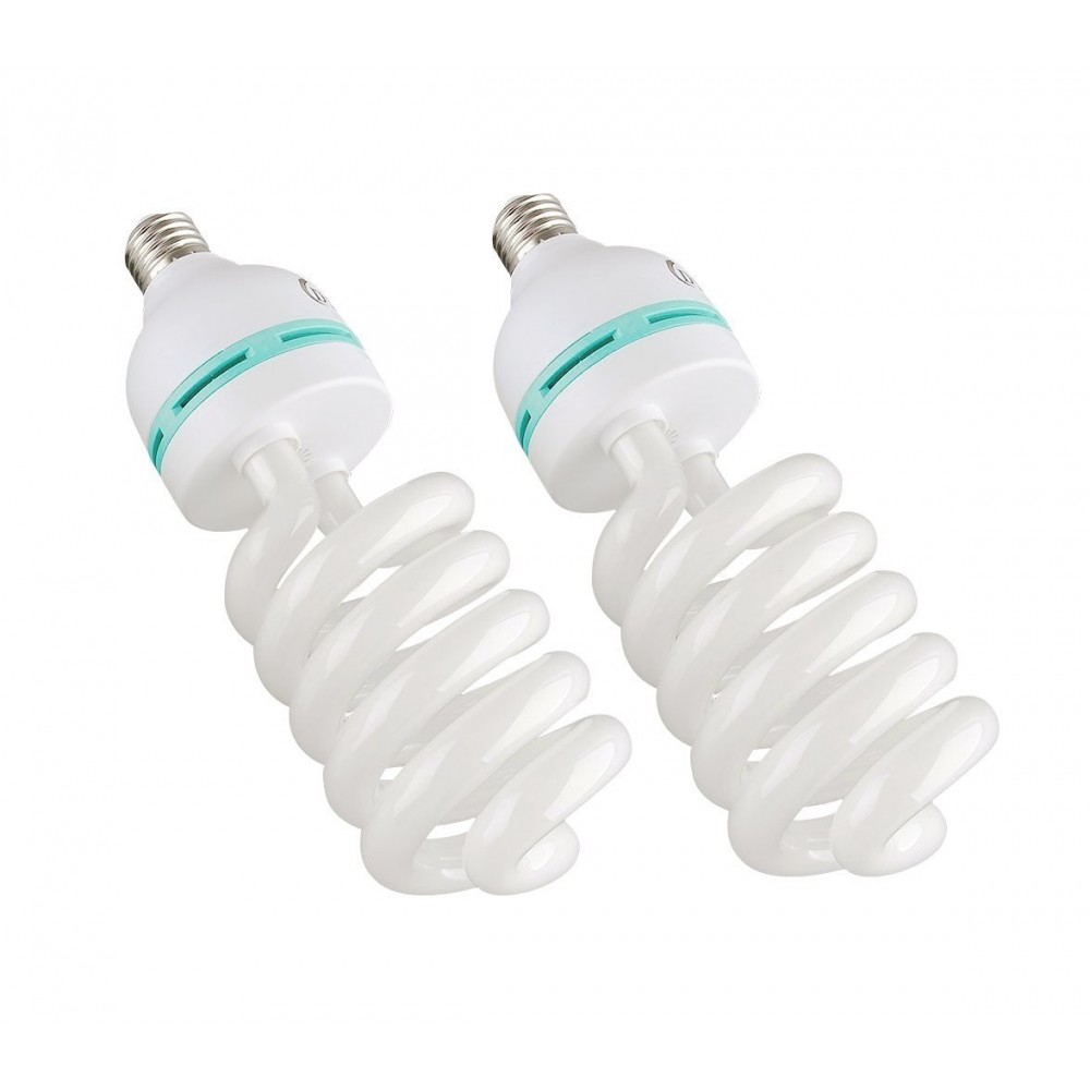 4493 Kit d’éclairage studio 2 parapluie lumineux 85 cm avec ampoules de 135 w