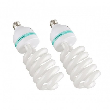 4493 Kit d’éclairage studio 2 parapluie lumineux 85 cm avec ampoules de 135 w