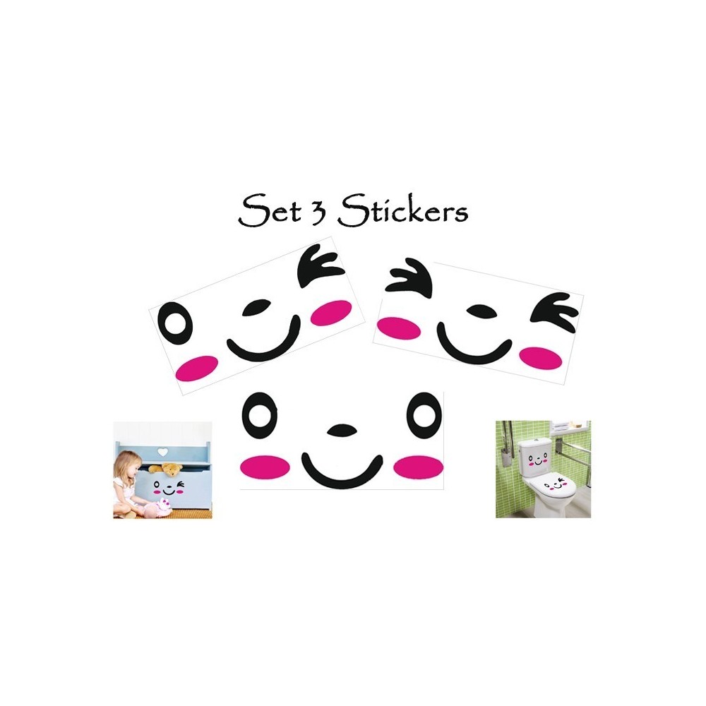 Sticker de sourire autocollants - décorer la...