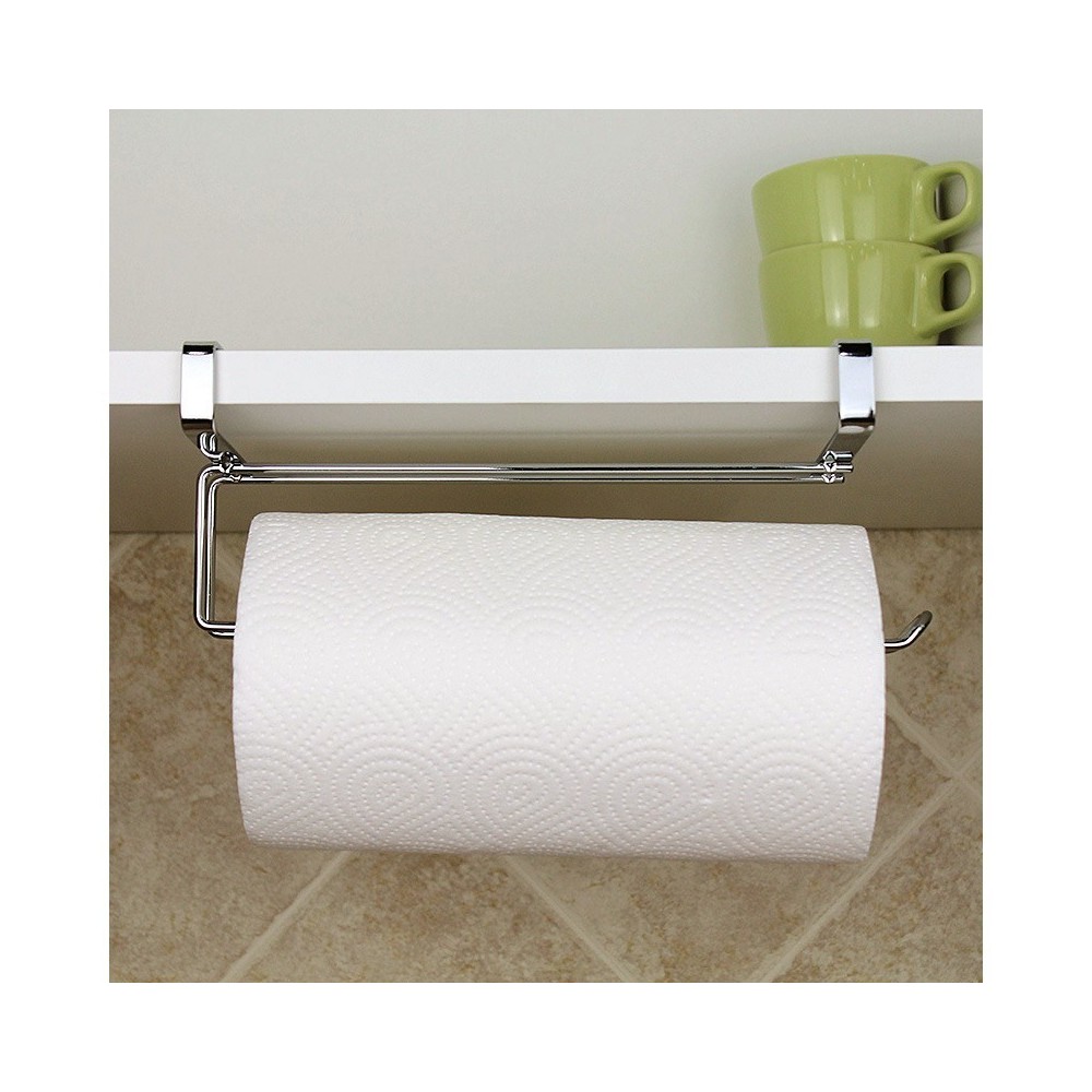 4479 Porte Essuie-tout en acier chromé pour étagères