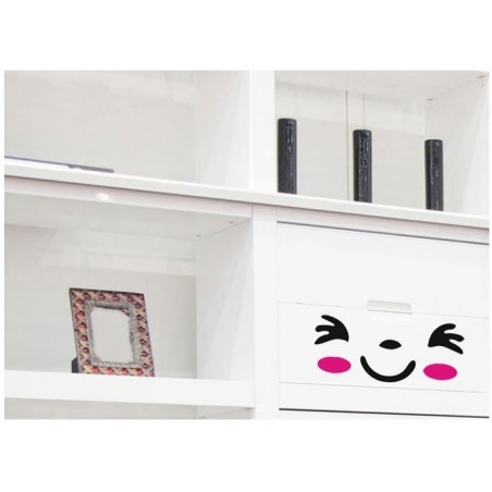 Sticker de sourire autocollants - décorer la maison porte du réfrigérateur - wc