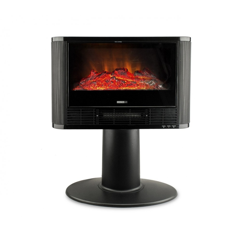585906 Cheminée électrique sur pied DICTROLUX effet de flammes 900-1800 Watt