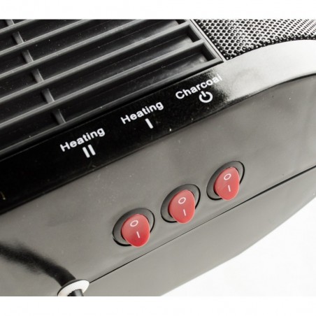 585906 Cheminée électrique sur pied DICTROLUX effet de flammes 900-1800 Watt