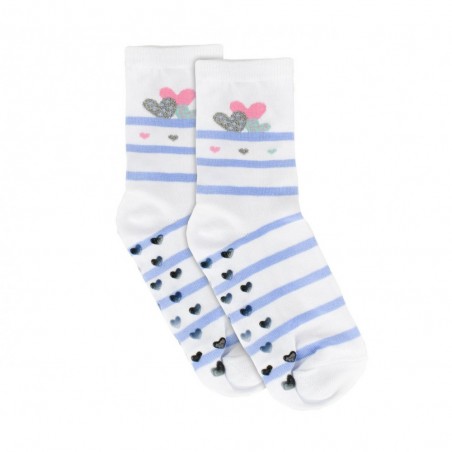 N523 Lot de 6 paires chaussettes antidérapantes fille SHALLY taille unique 32/36