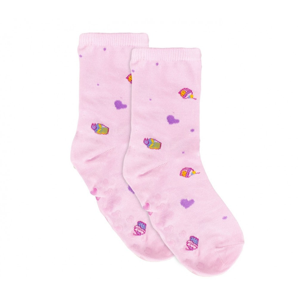 N523 Lot de 6 paires chaussettes antidérapantes fille SHALLY taille unique 32/36