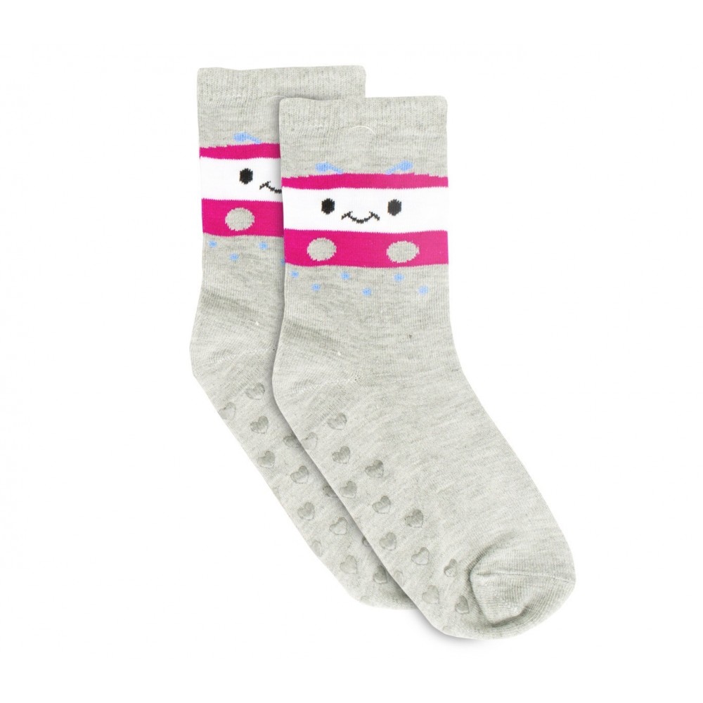 N523 Lot de 6 paires chaussettes antidérapantes fille SHALLY taille unique 32/36