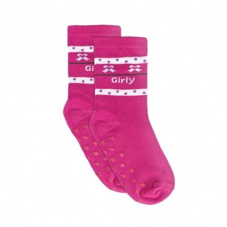 N523 Lot de 6 paires chaussettes antidérapantes fille SHALLY taille unique 32/36