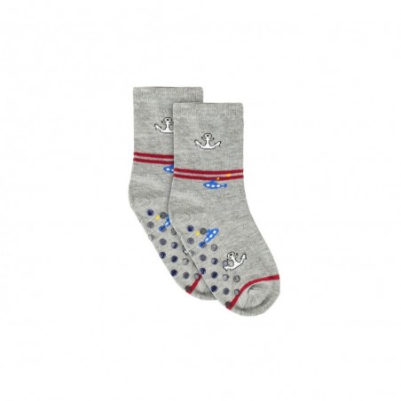 N623 Lot 6 paires chaussettes antidérapantes garçon BABY BOY taille unique 22/26