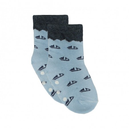 N608 Lot 6 paires chaussettes antidérapantes bébé MOVE BOY tailles 0 à 24 mois