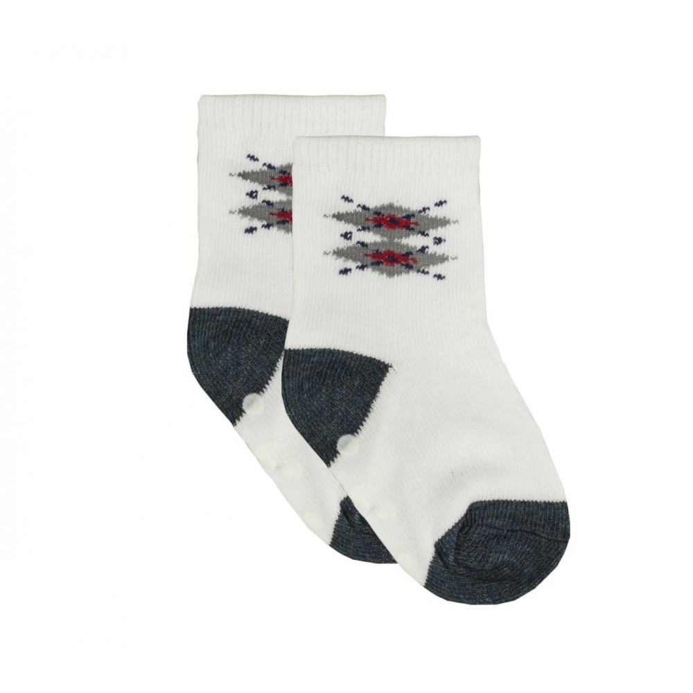 N608 Lot 6 paires chaussettes antidérapantes bébé MOVE BOY tailles 0 à 24 mois