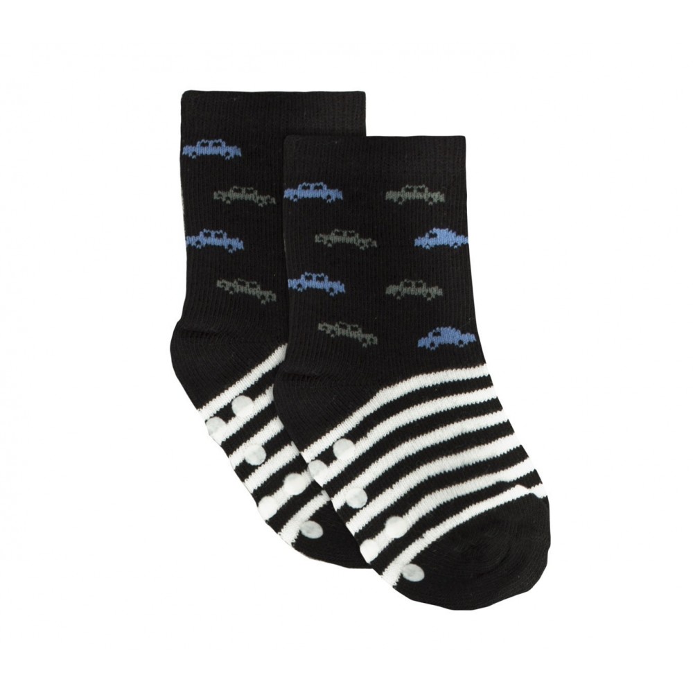 N608 Lot 6 paires chaussettes antidérapantes bébé MOVE BOY tailles 0 à 24 mois