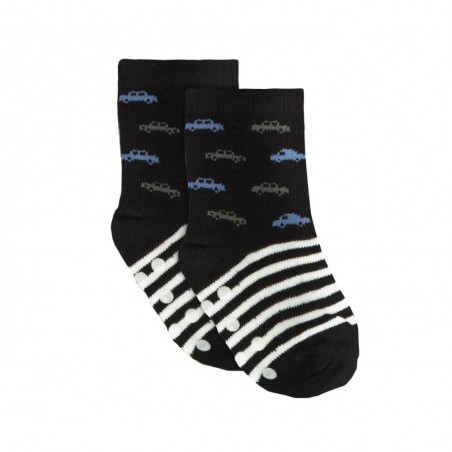 N608 Lot 6 paires chaussettes antidérapantes bébé MOVE BOY tailles 0 à 24 mois