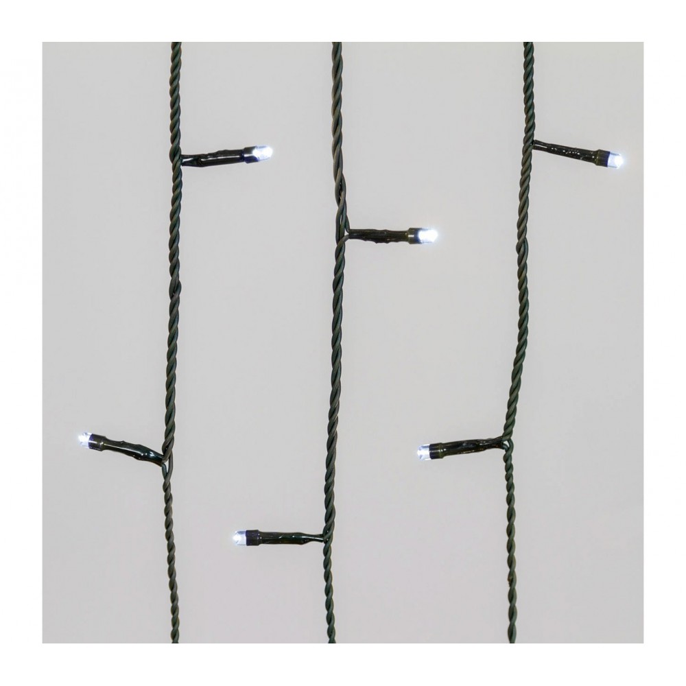 561313 Rideau lumineux Noël 180 led lumière froide pour sapins jusqu'à 180 cm