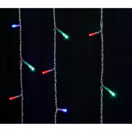 561319 Rideau lumineux Noël 180 led lumière multicolore pour sapin jusqu'a 180cm