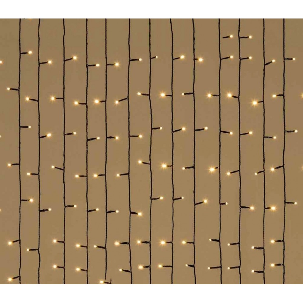 561322 Rideau lumineux Noël 270 led lumière chaude pour sapin jusqu’à 210 cm