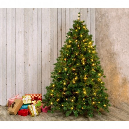 561322 Rideau lumineux Noël 270 led lumière chaude pour sapin jusqu’à 210 cm