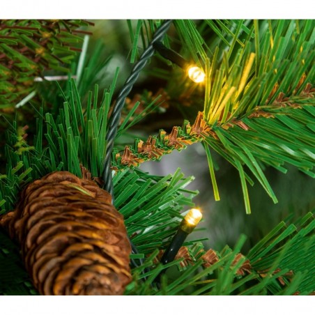 561322 Rideau lumineux Noël 270 led lumière chaude pour sapin jusqu’à 210 cm