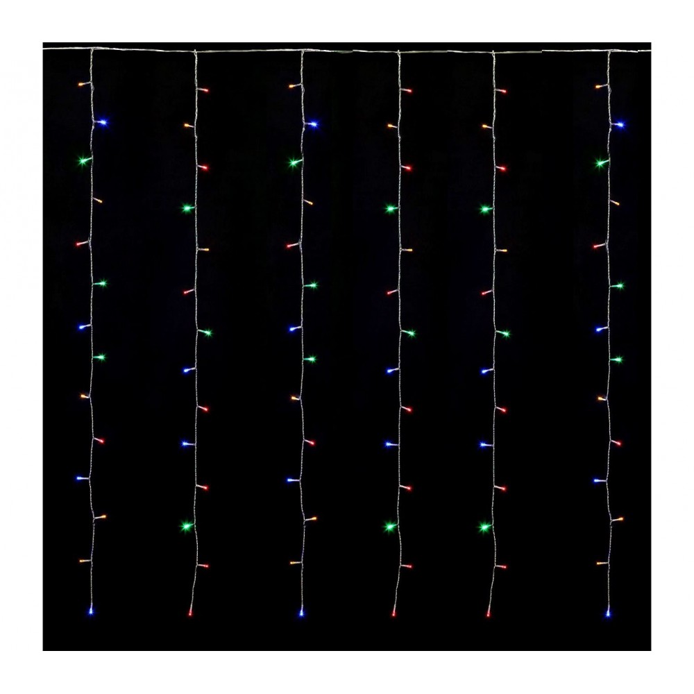 561326 Rideau lumineux Noël 270 led lumière multicolore pour sapin de 210 cm
