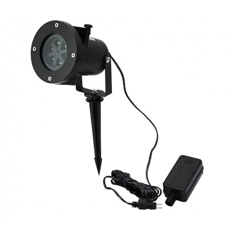 560896 Projecteur laser LED lumineux effet Flocons d'extérieur résistant à l'eau