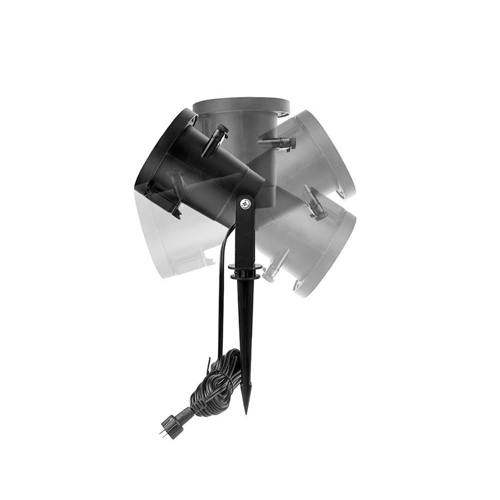 560896 Projecteur laser LED lumineux effet Flocons d'extérieur résistant à l'eau