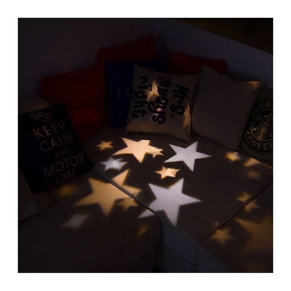 560895 Projecteur laser LED lumineux effet ÉTOILES d'extérieur résistant à l'eau