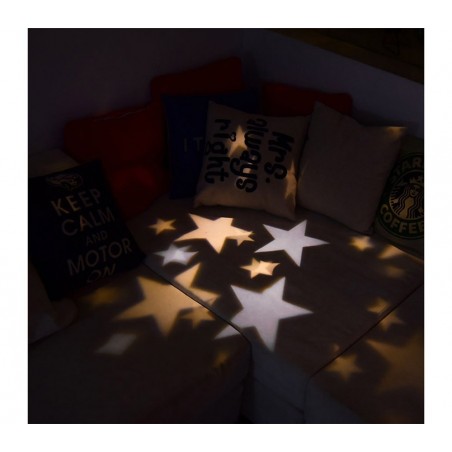 560895 Projecteur laser LED lumineux effet ÉTOILES d'extérieur résistant à l'eau