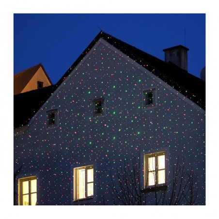 560897 Projecteur laser LED lumineux effet ROUGE ET VERT extérieur IP65 6W