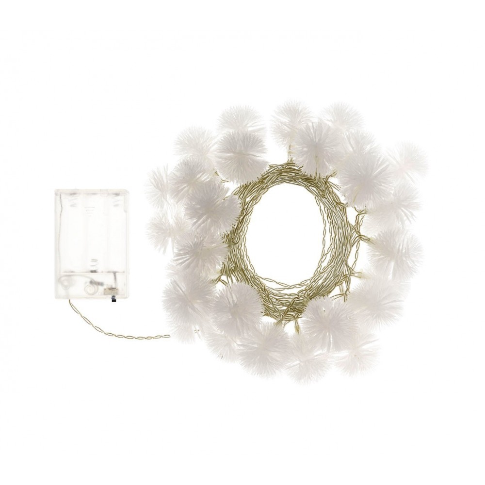 561042C Guirlande lumineuse intérieur de Noël 50 LED forme goutte d'eau à pile