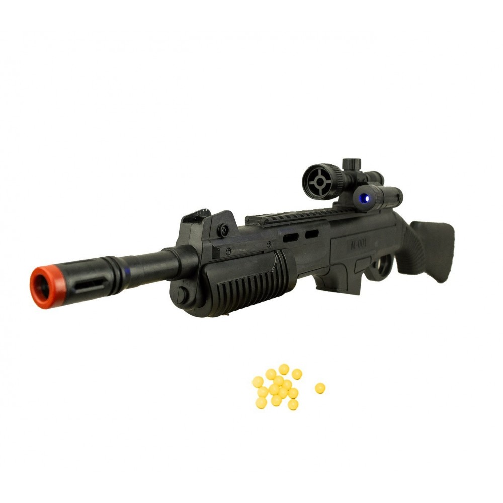 335086 Fusil à bille en plastique CIGIOKI ES-M168 avec laser et balles souples