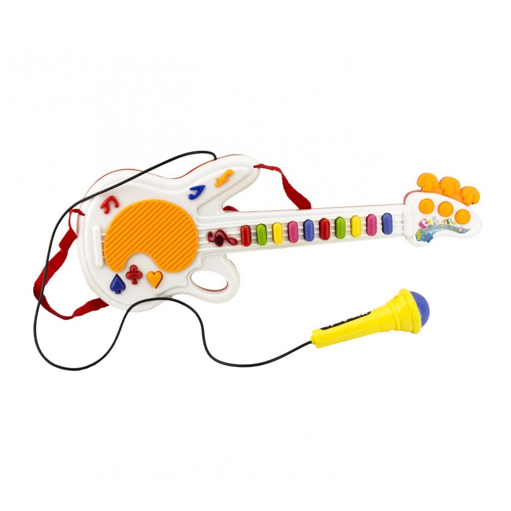 122418 Guitare de jouet SUPER STAR avec bandoulière et microphone 