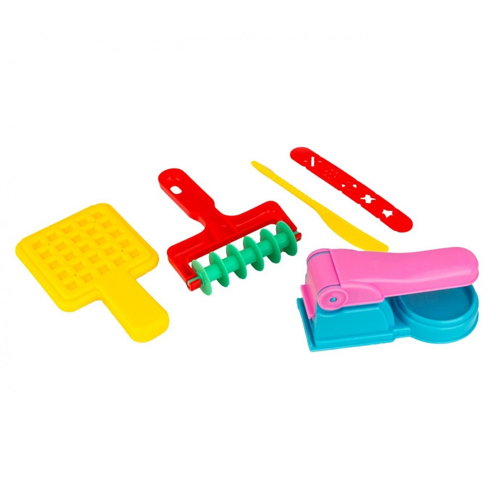 100485 Table atelier pâte à modeler DECORA KID plusieurs accessoires et moules