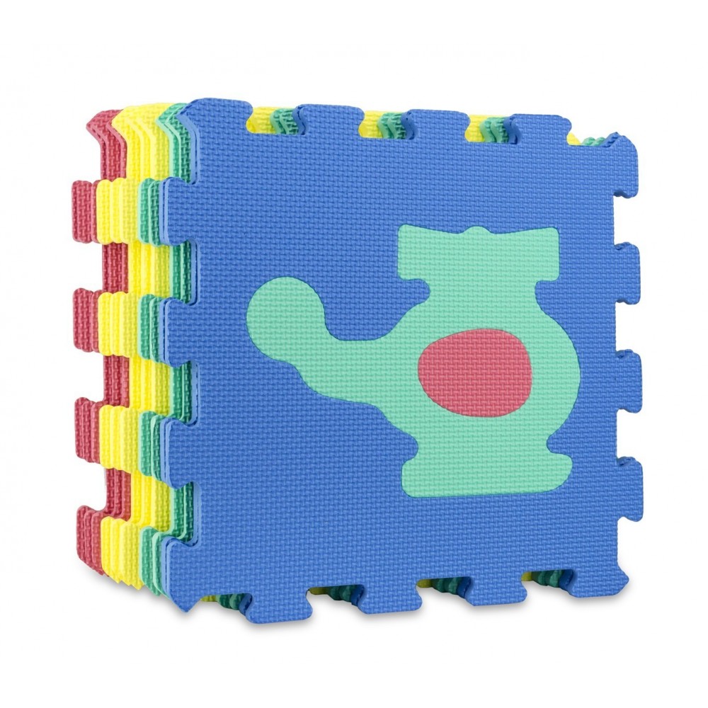 529054 Tapis puzzle en mousse 10 pièces LES TRANSPORTS 32 x 32 x 1 cm