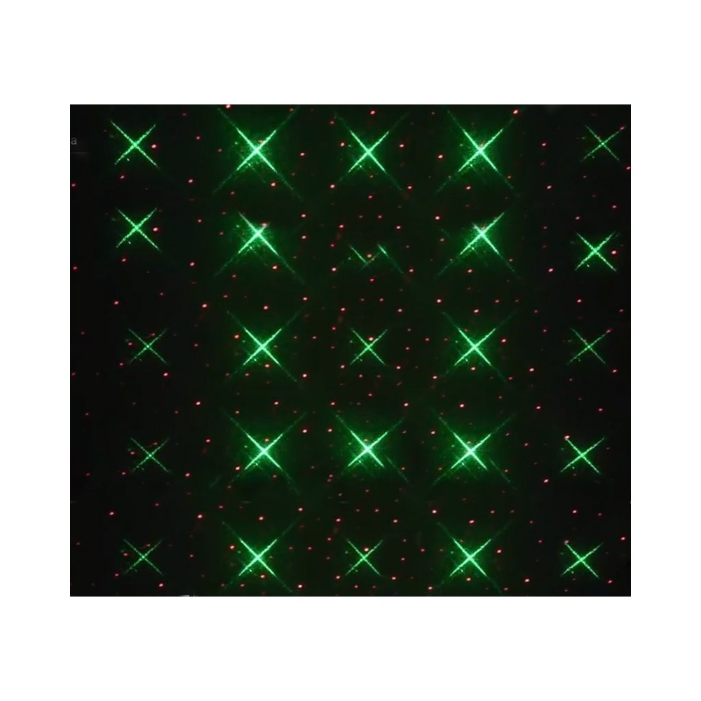 560899 Projecteur laser LED lumineux effet ROUGE ET VERT extérieur IP65 6W