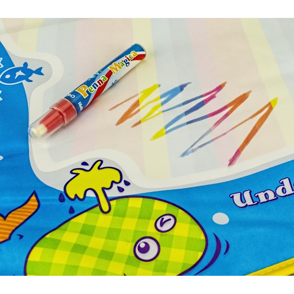 122064  Tapis magique lavable 70 x 50 cm pour colorier avec feutre à l'eau