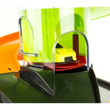 102303 Parc de stationnement 3 niveaux avec hélicoptères ascenseur et voitures