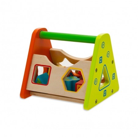405047 Boîte à formes en bois multicolore 6 formes à encastrer jeu éducatif 405047 Boîte à formes en bois multicolore 6 formes à encastrer jeu éducatif