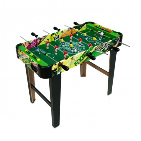 637721 Mini baby-foot de table avec 12 joueurs 4 barres 36 x 22 x 7 cm