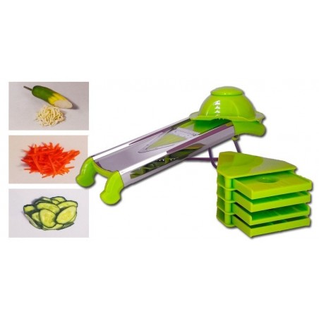 Coupe legume et fruit -manuel -decoration plat -déchiqueteuse mandoline 4 à 10mm