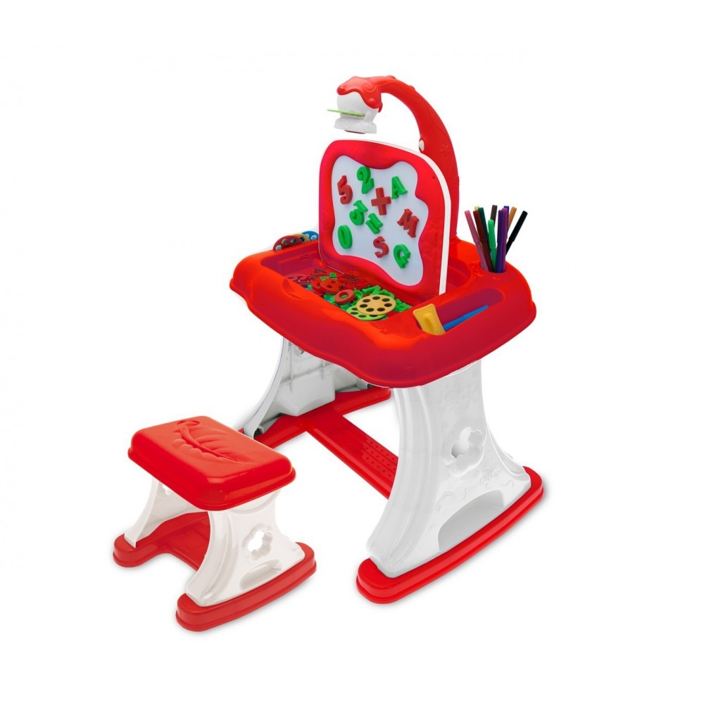 633891 Table atelier pâte à modeler DECORA KID plusieurs accessoires et moules