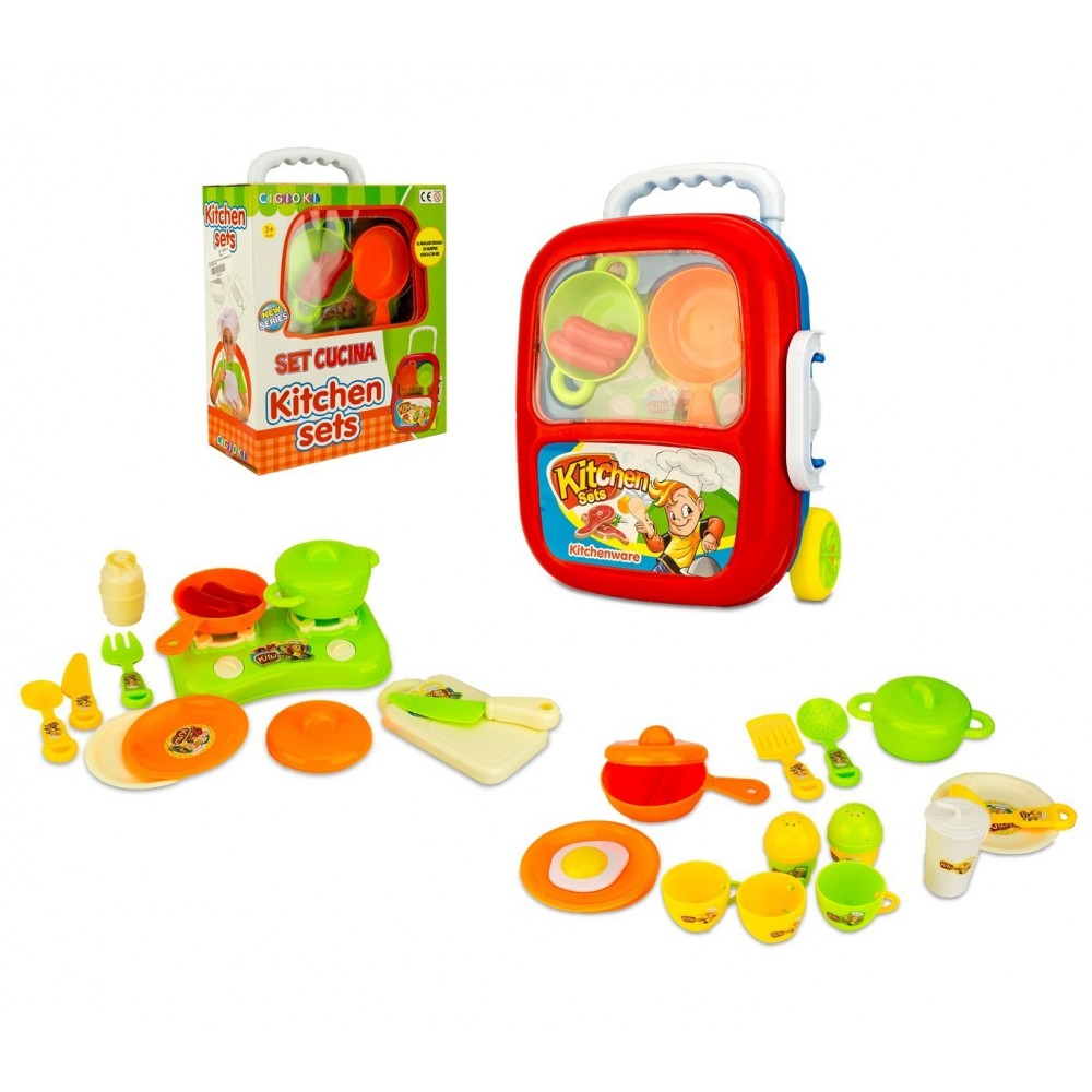 363744 Set de 18 accessoires de cuisine Minnie Disney vaisselle et casseroles 