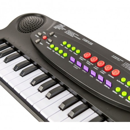 101045 Clavier électronique jouet avec microphone 44 touches et bases rythmiques 101045 Clavier électronique jouet avec microphone 44 touches et bases rythmiques