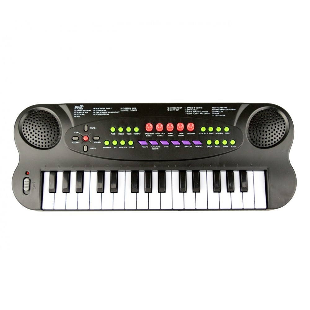 101045 Clavier électronique jouet avec microphone 44 touches et bases rythmiques