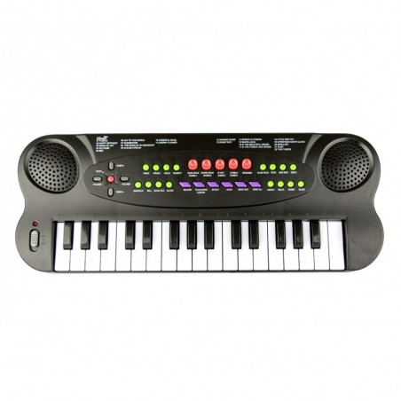 101045 Clavier électronique jouet avec microphone 44 touches et bases rythmiques 101045 Clavier électronique jouet avec microphone 44 touches et bases rythmiques