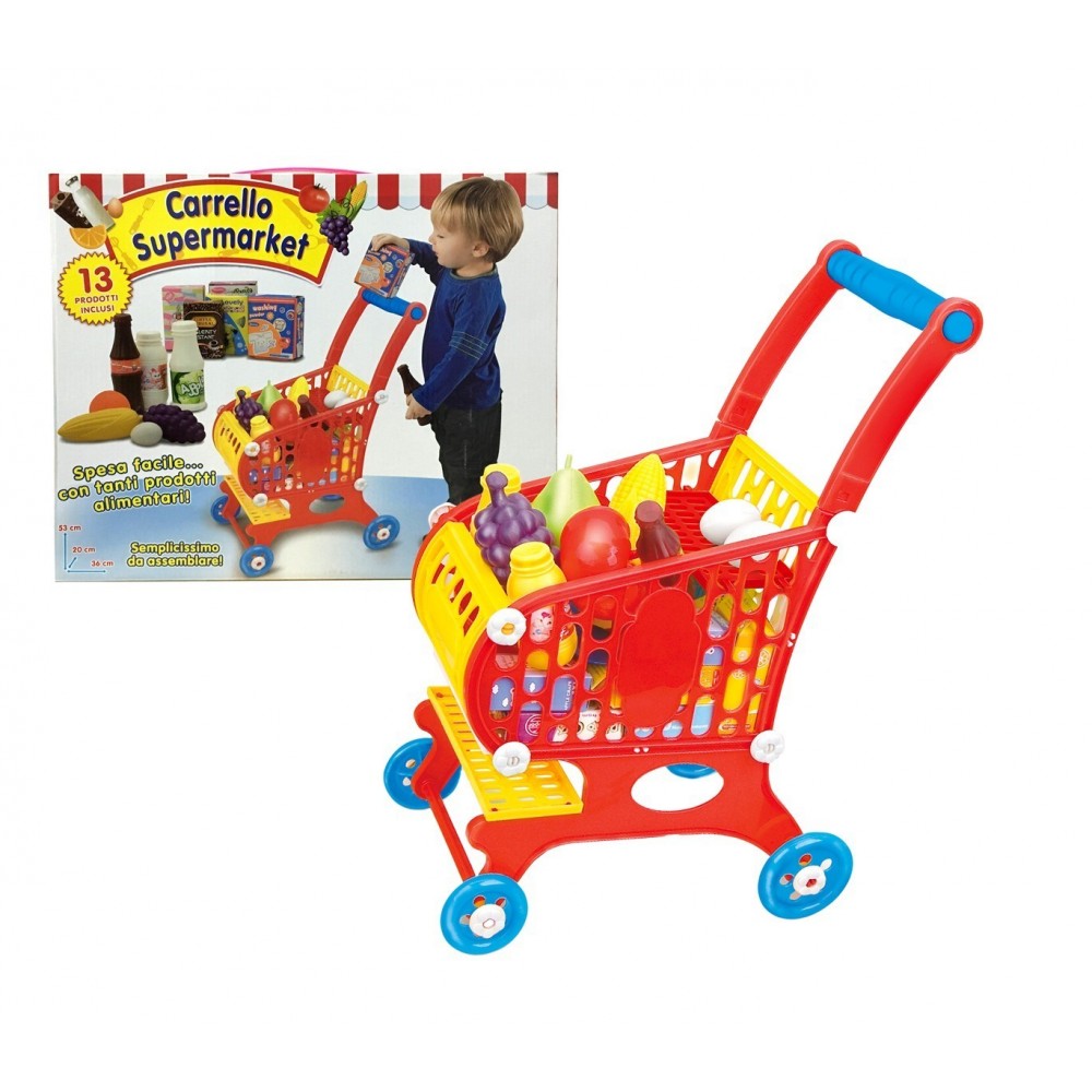 632306 Chariot de supermarché 2 en 1 MINNIE avec panier amovible