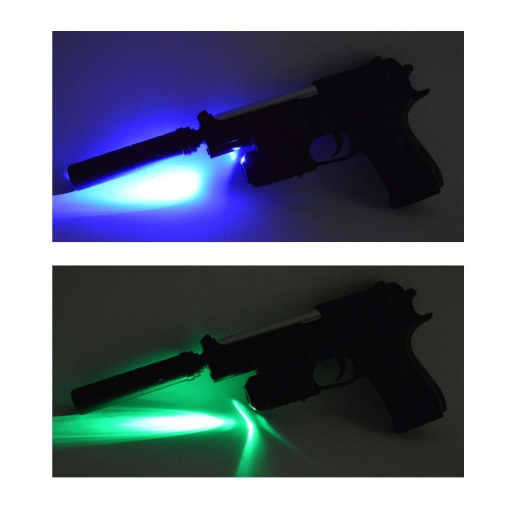 318843 Pistolet en plastique SHOOT PLAY CIGIOKI avec balles souples et quilles